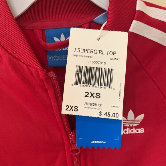 adidas Girl's Jogging Suit - Pink/White - Picture 3 of 10